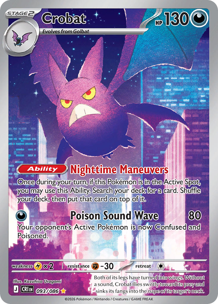 Crobat - 093/086 (CRI) Illustration Rare