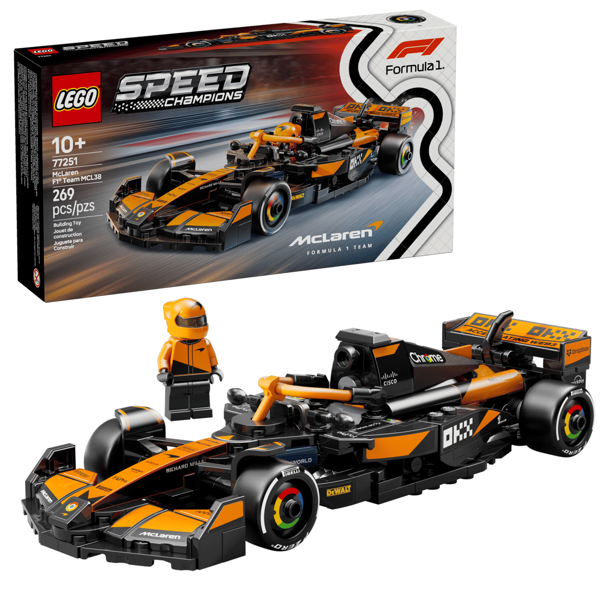 Lego: Speed Champions - McLaren F1 Team MCL38 Race Car (77251)