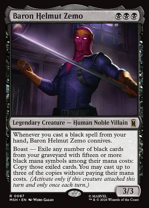 Baron Helmut Zemo [ #0087 ] (MSH-R)