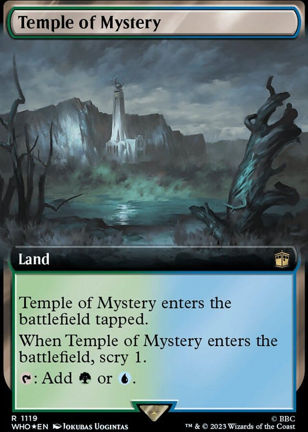 Temple of Mystery [#1119 Surge Foil Extended Art Reprint] (WHO-R)