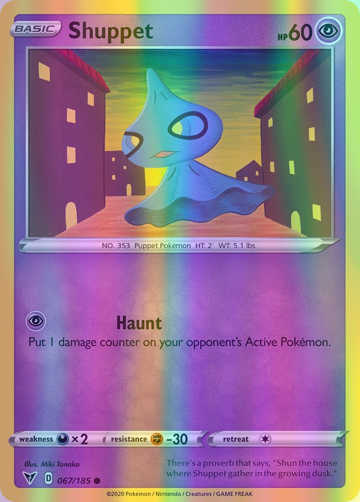 Shuppet - 067/185 (SWSH04) Common - Near Mint Reverse Holofoil