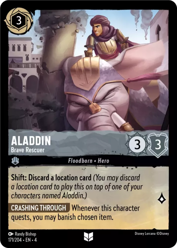 Aladdin - Brave Rescuer (Ursula's Return 171/204) Uncommon - Near Mint