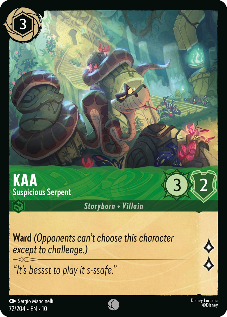 Kaa - Suspicious Serpent (072/204 - Whispers in the Well) Common