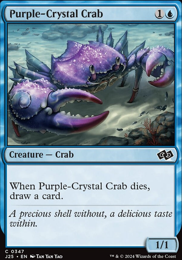 Purple-Crystal Crab [#0347] (J25-C)