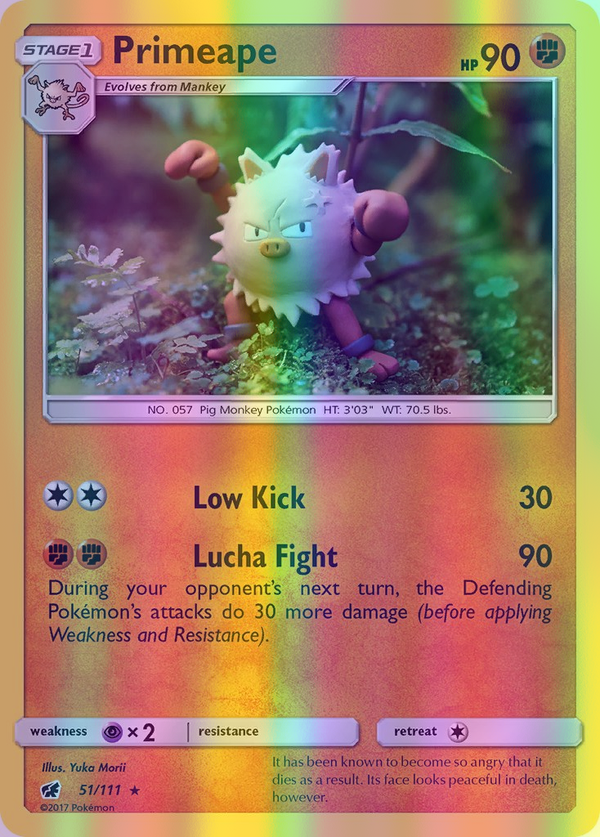 Primeape - 051/111 (CIN) Rare - Near Mint Reverse Holofoil