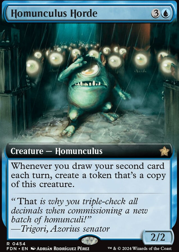 Homunculus Horde [#0454 Extended Art] (FDN-R-FOIL)