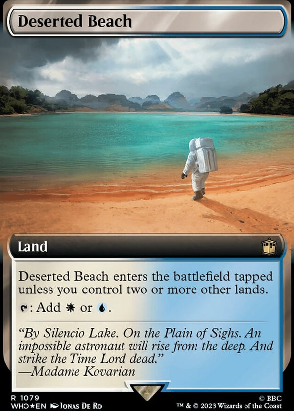 Deserted Beach [#1079 Surge Foil Extended Art Reprint] (WHO-R)