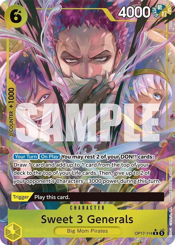 Sweet 3 Generals (Alternate Art) (OP17-114) R - Near Mint