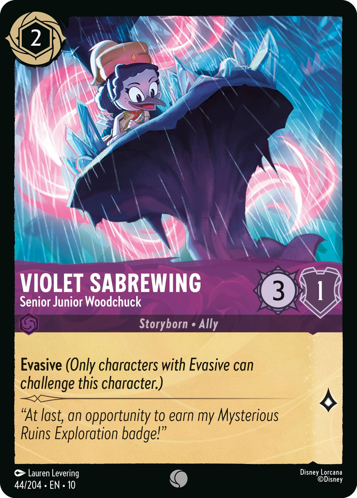 Violet Sabrewing - Senior Junior Woodchuck (044/204 - Whispers in the Well) Common