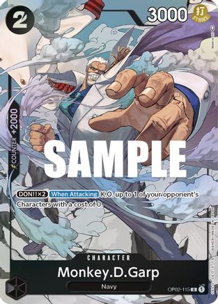 Monkey.D.Garp (115) (Alternate Art) - Paramount War (OP02)