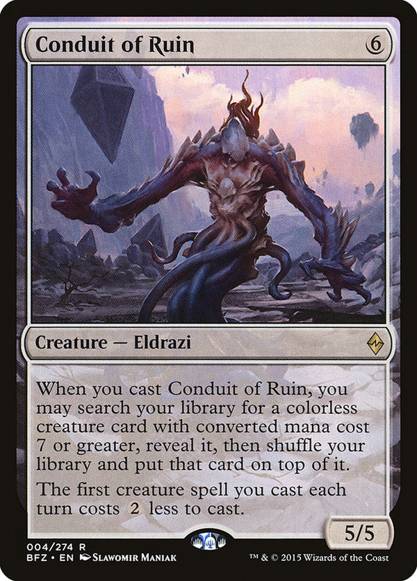 Conduit of Ruin (BFZ-R) Moderate Play