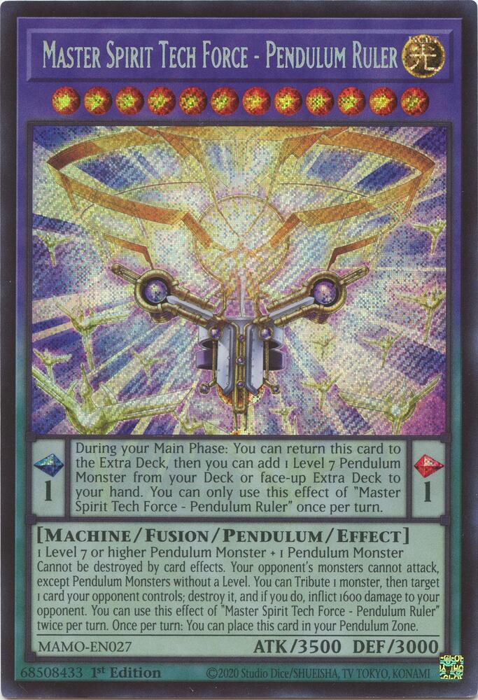 Master Spirit Tech Force - Pendulum Ruler  (MAMO-EN027)