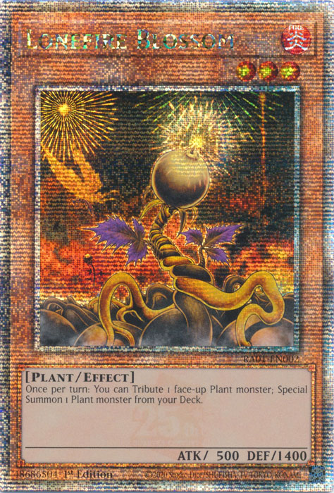 Lonefire Blossom (RA01-EN002) Quarter Century Secret Rare - Near Mint 1st Edition