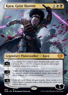 Kaya, Geist Hunter [#280 Borderless Planeswalker] (VOW-M)