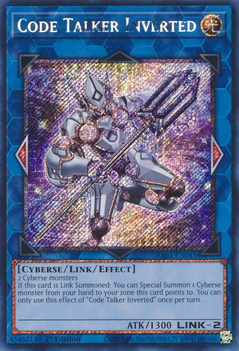 Code Talker Inverted (RA01-EN045) Platinum Secret Rare - Near Mint 1st Edition