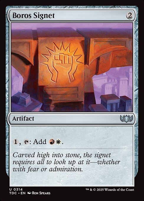 Boros Signet [ #0314 ] (TDC-U)