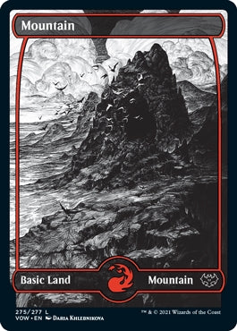 Mountain [#275 Full Art B&W] (VOW-C)