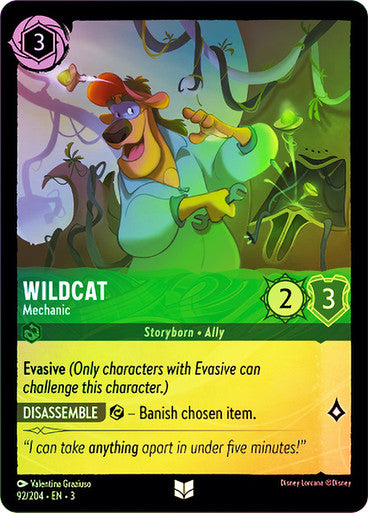 Wildcat - Mechanic (Into the Inklands 092/204) Uncommon - Near Mint Cold Foil