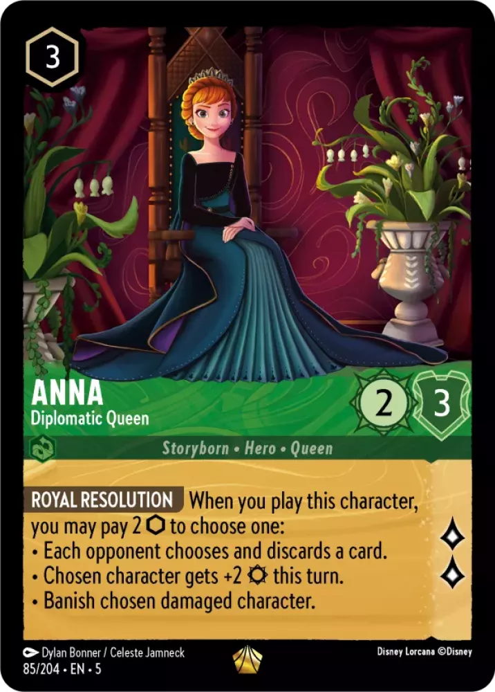 Anna - Diplomatic Queen (Shimmering Skies 085/204) Legendary - Near Mint