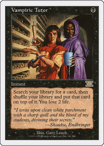 Vampiric Tutor (6ED-R) Heavy Play