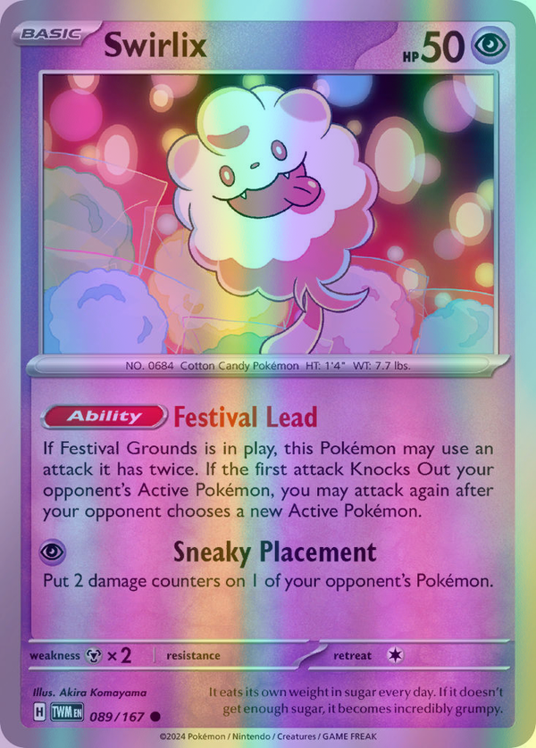 Swirlix - 089/167 (TWM) Common - Near Mint Reverse Holofoil