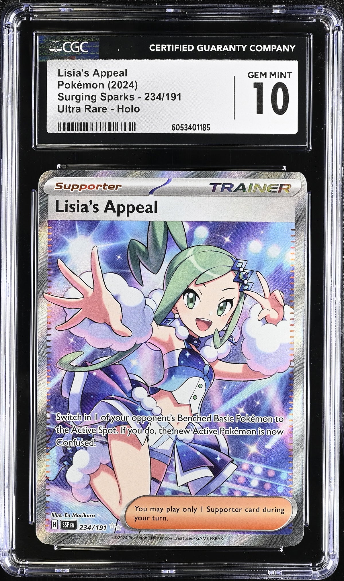 Lisia's Appeal - 234/191 (SSP) Surging Spark - Near Mint Holofoil (Graded - CGC 10)