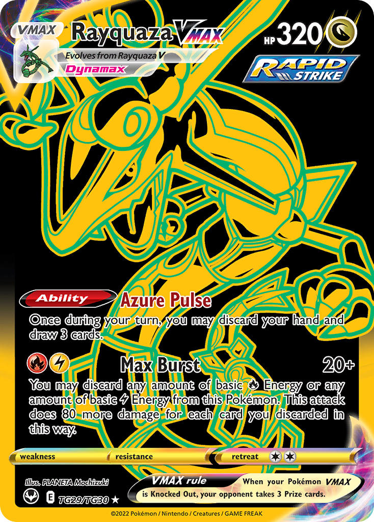 Rayquaza VMAX (Secret) - TG29/TG30 (SWSH12:TG) Secret Rare - Near Mint Holofoil