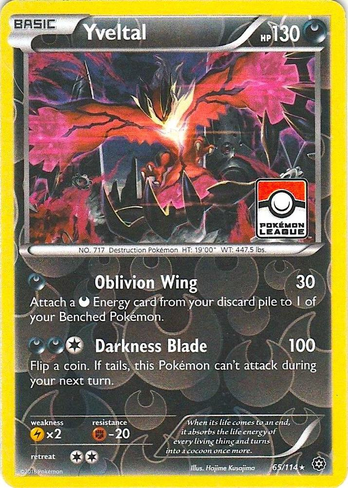 Yveltal EX - 65/114 (PR) Promo - Light Play Holofoil