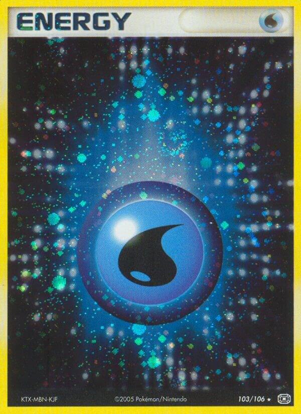 Water Energy - 103/106 (EM) Holo Rare - Moderate Play Holofoil