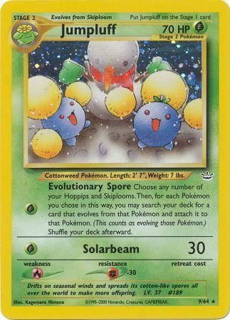 Jumpluff (9/64) Moderate Play Unlimited Holofoil