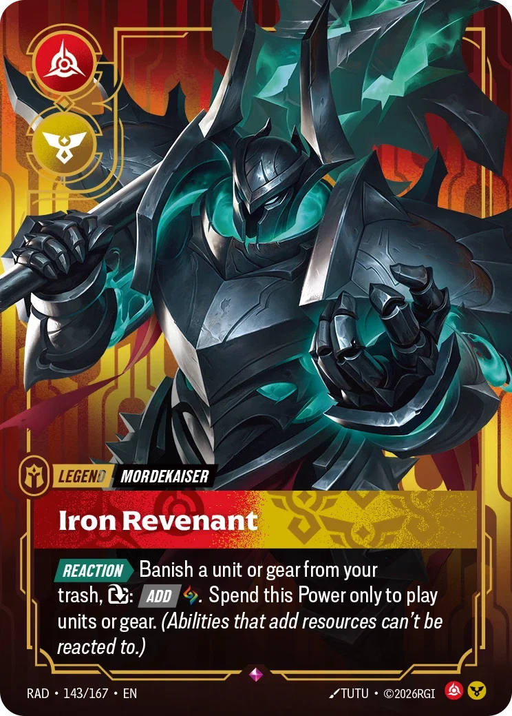 Mordekaiser, Iron Revenant - 143/167 (RAD) Rare
