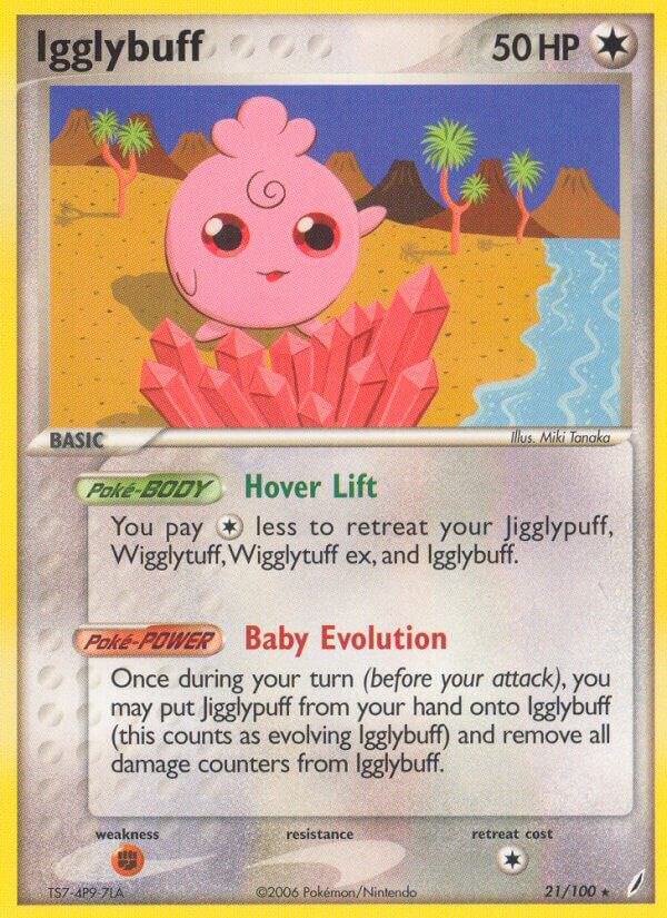 Igglybuff - 21/100 (CG) Rare - Near Mint Reverse Holofoil