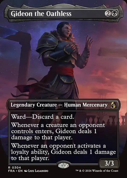 Gideon the Oathless [ #0304 Borderless Echoed Pairs ] (FRA-R)