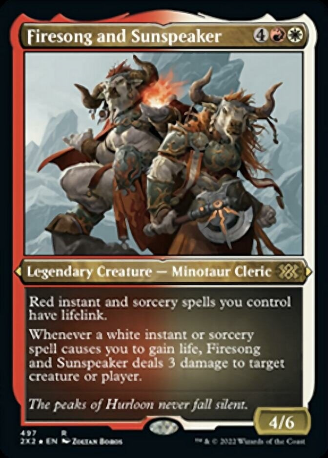 Firesong and Sunspeaker [#497 Etched Foil] (2X2-R)