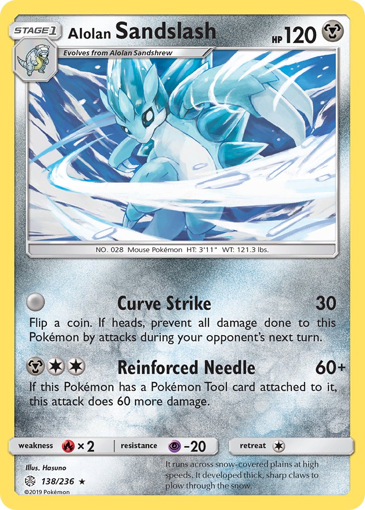 Alolan Sandslash - 138/236 (CEC) Rare - Near Mint