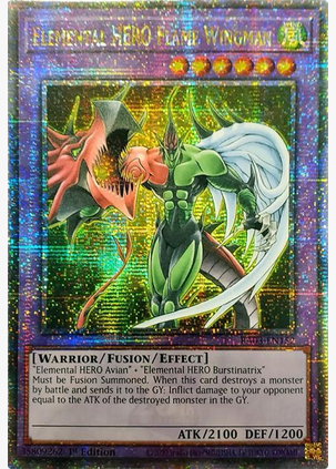 Elemental HERO Flame Wingman (RA03-EN152) Quarter Century Secret Rare - Near Mint 1st Edition