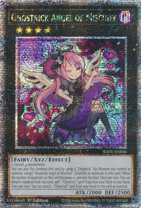 Ghostrick Angel of Mischief (RA01-EN036) Quarter Century Secret Rare - Near Mint 1st Edition