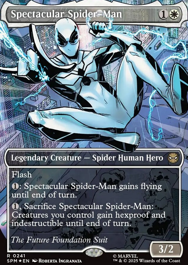 Spectacular Spider-Man [ #0241 Borderless Textured Foil ] (SPM-R)