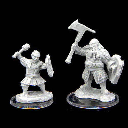 Critical Role: Unpainted Miniatures - Kymal Militia Brawler & Jorenn Militia Holy Axemen