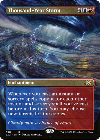 Thousand-Year Storm [#390 Alternate-Art Borderless] (2X2-R-FOIL)