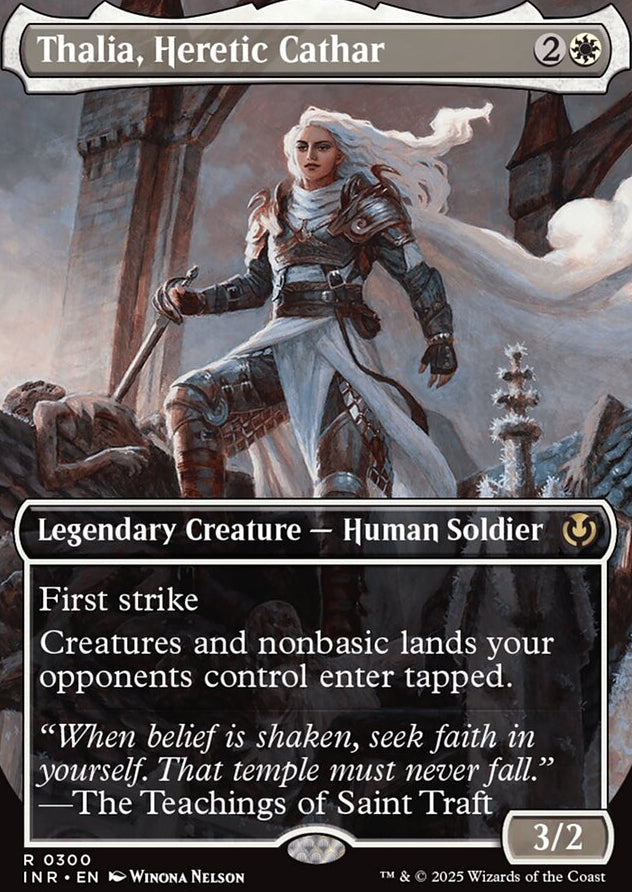 Thalia, Heretic Cathar [ #0300 Borderless ] (INR-R-FOIL)