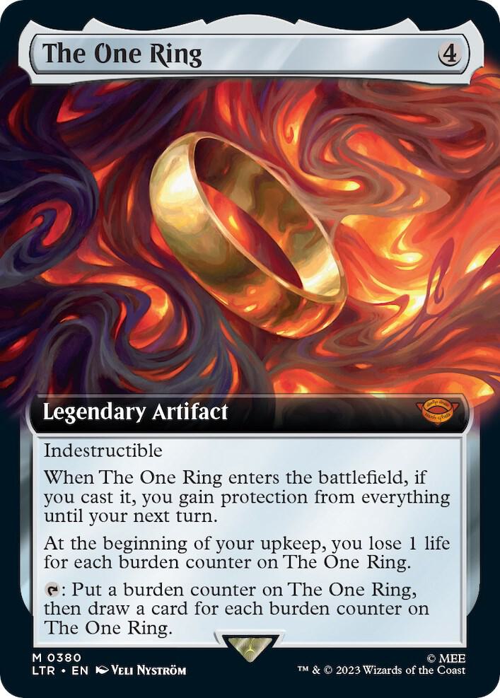 The One Ring [#0380 Extended Art] (LTR-M-FOIL) Light Play