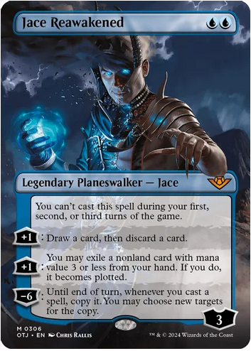Jace Reawakened [#0306 Borderless] (OTJ-M) Light Play