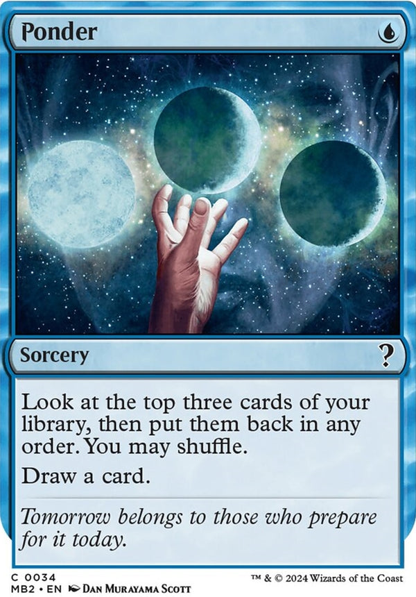 Ponder [#0034 White-Border] (MB2-C)