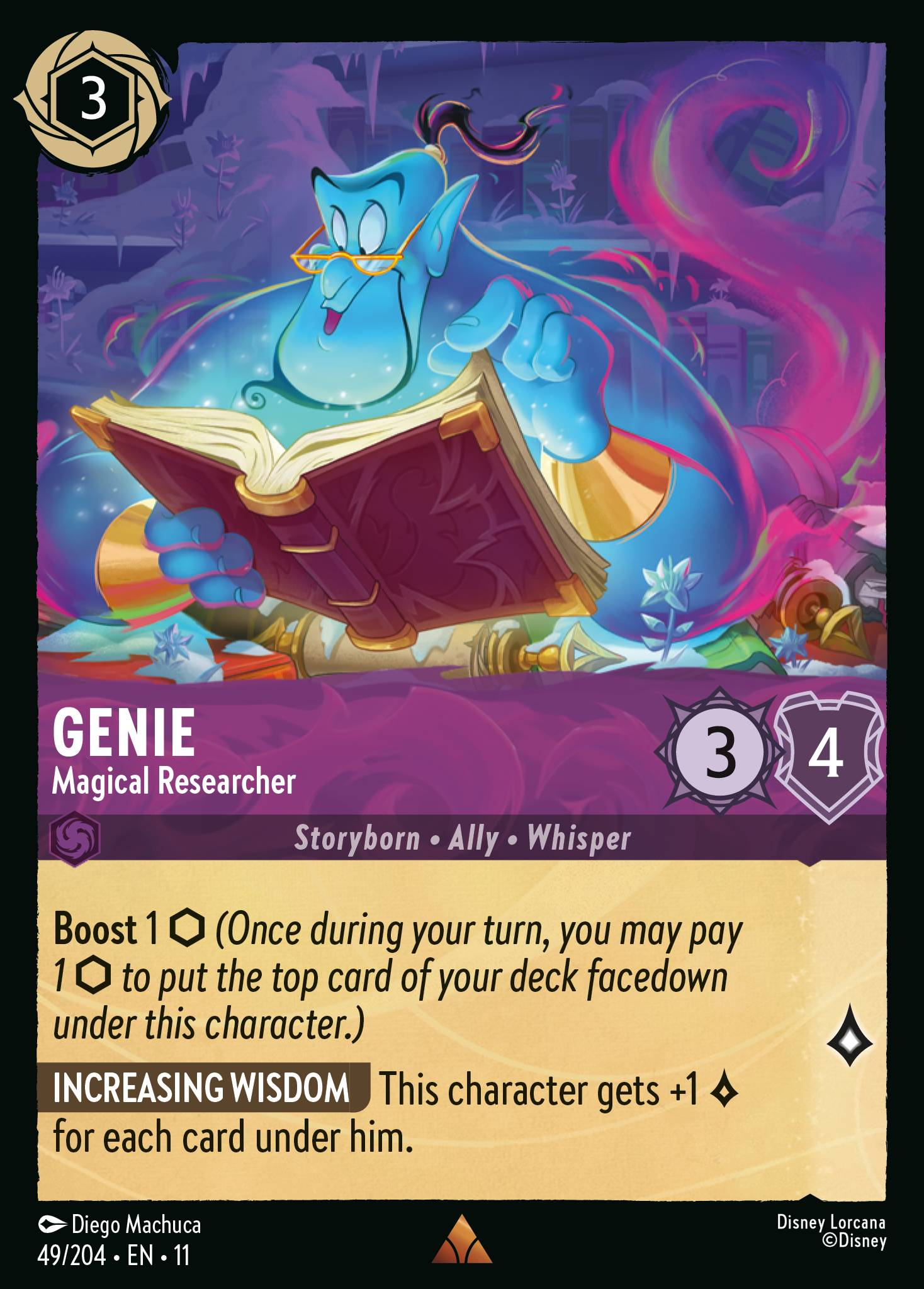 Genie - Magical Researcher (049/204 - Winterspell)  Rare