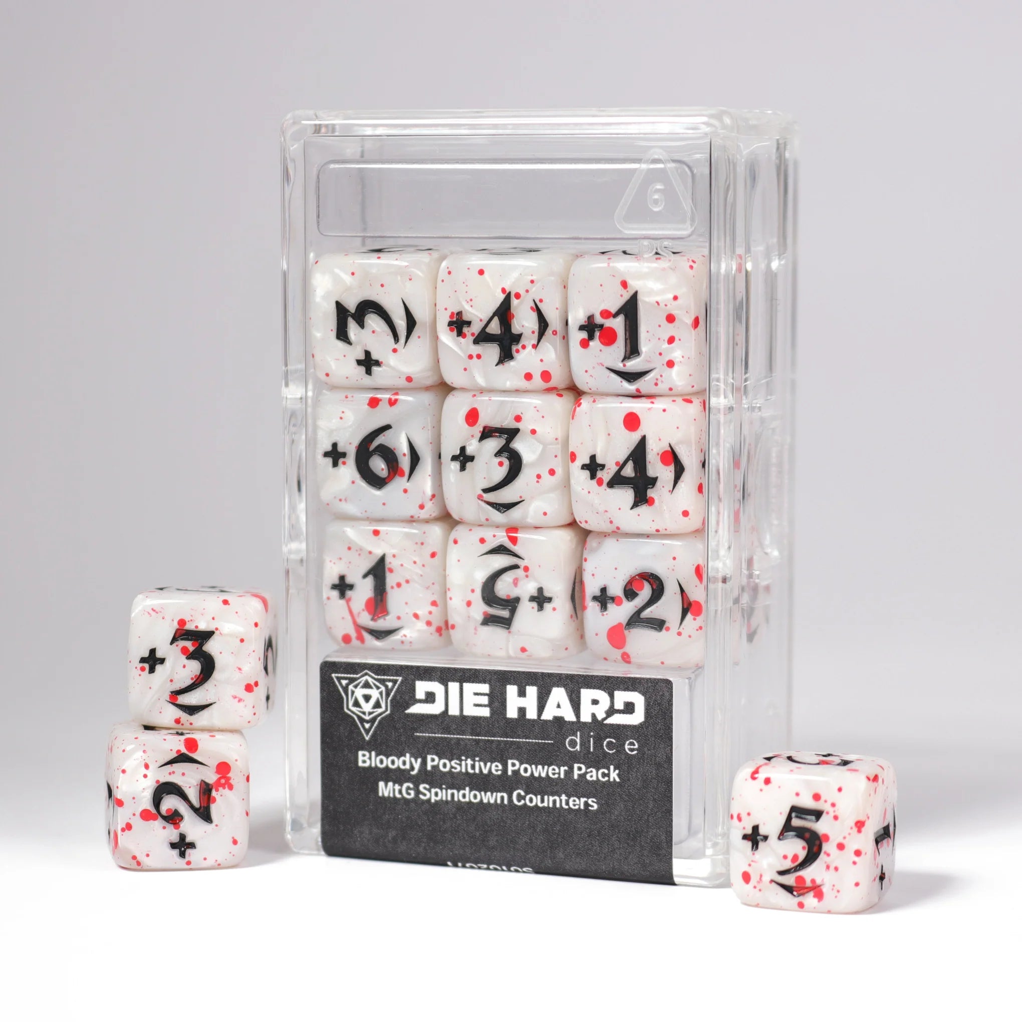 DHD: Spindown Counters - Bloody Positive Power Pack - White