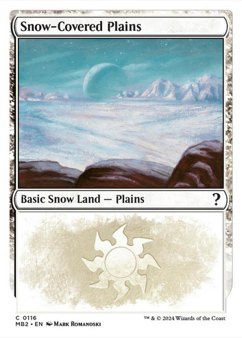Snow-Covered Plains [#0116 White-Border] (MB2-C)