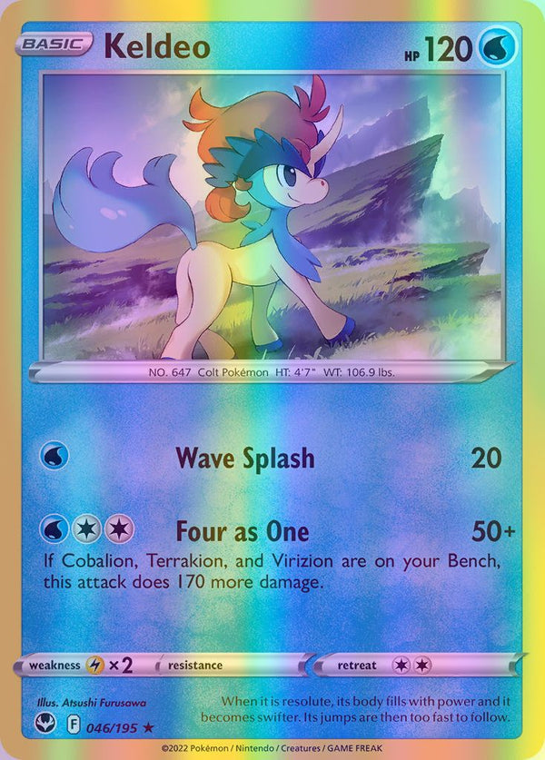 Keldeo - 046/195 (SWSH12) Rare - Near Mint Reverse Holofoil