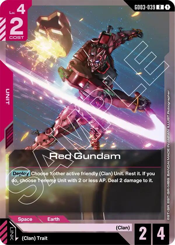 Red Gundam - GD03-039 (GD03) - Near Mint (R)