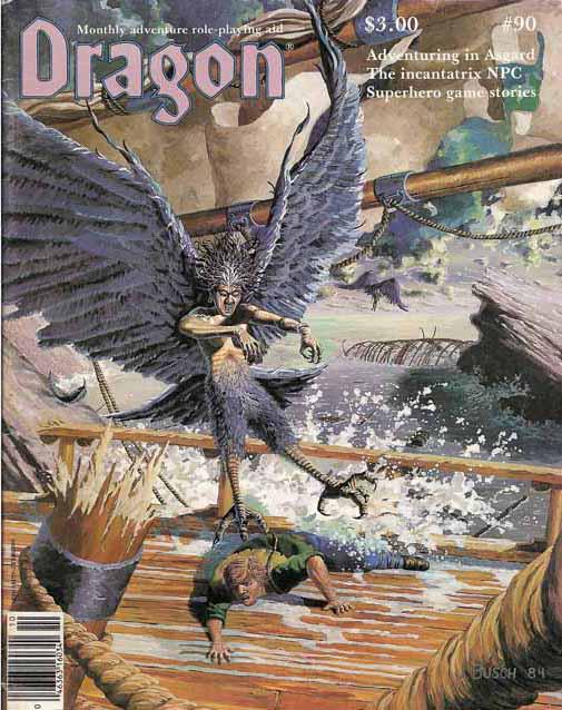 Dragon Magazine #90 (USED) "Aesirhamar" AD&D module (Norse theme).
